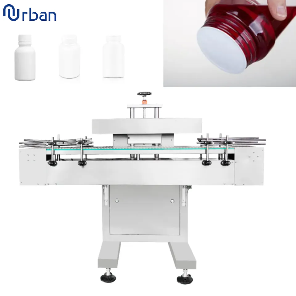 자동 전자기 유도 알루미늄 호일 뚜껑 씰링 기계 플라스틱 병 캡핑 실러 씰링 기계