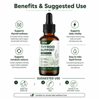 Gouttes de soutien thyroïdien bioavailable avancées en gros OEM – Complément adaptogène pour la vitalité et l'équilibre quotidiens