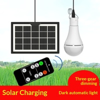 Ampoule solaire LED, lumière à chargement USB, télécommande, lustre, éclairage automatique dans l'obscurité, sculpture sur pierre paysagère