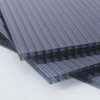 Panneau alvéolaire en polycarbonate à trois parois avec revêtement UV pour serres