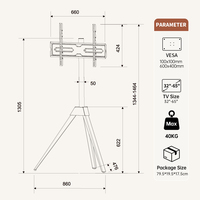 Soporte de TV de Acero y Madera Khcoohoo Kehao, Giratorio, Altura Ajustable para Sala de Estar, Soporte para TV LED de 65 Pulgadas, Luces LED/Toma de Corriente