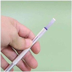 Work Record Mobile Phone Repair Knife E300 Metal Blade 35mm 90 Degree Angle Handle 115mm For Adhesive Removal - Product Image 2