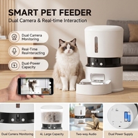 Comedero Inteligente para Mascotas con WiFi de 4L, Cámara HD, Control por Aplicación Tuya, Carga/Batería, Tazón de Acero Inoxidable, Dispensador Automático de Comida Seca, Lujoso