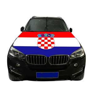Housse de capot de <span class=keywords><strong>voiture</strong></span> en gros 120x150cm avec drapeau de la Croatie, abordable, résistante à l'usure et durable - Product Image 2