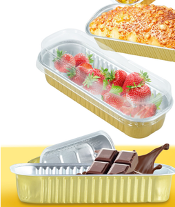 200ml có thể tái chế dùng một lần lá bánh container dùng một lần ổ bánh nhỏ chảo nướng có nắp đậy và thìa và dĩa - Product Image 2