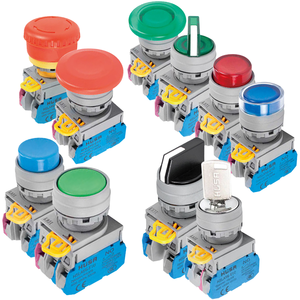 Interruptor de Botón Pulsador de Metal de Alta Calidad Serie LAY6 IP65 - 250V 10A Tipo Momentáneo/Fijo Auto-Reiniciable Auto-Bloqueante LED - Product Image 1