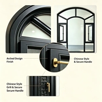 Ventana Abatible Vertical de Aluminio con Triple Vidrio Aislante, con Malla de Acero Inoxidable y Diseño Minimalista