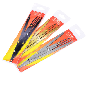 Suministros de maquillaje permanente, microherramientas de medición, plantilla de cejas Microblading de acero inoxidable, regla divisora de calibre de relación dorada - Product Image 4