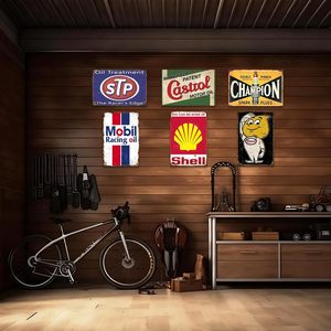 Letreros Metálicos Vintage, Letreros Retro para Garaje y Decoración de Pared de <span class=keywords><strong>Gasolinera</strong></span> para Cuarto de Hombre - 8x12 Pulgadas, Tienda de Autos Antiguos - Product Image 4
