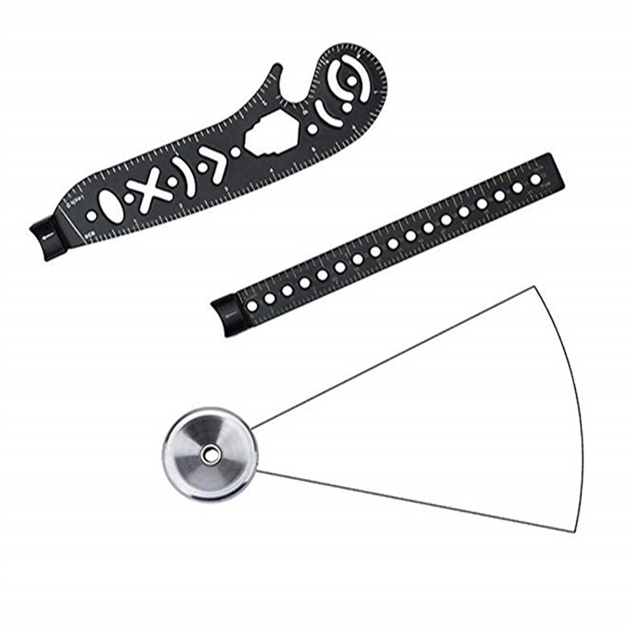 All in One Versatile Tool Design Drawing Multi-Function Drawing Tool EDC Stationery Multi-Function Drawing Architect Scale Ruler
