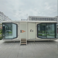 Cabine de Glamping Certifiée CE, Détachable, Mobile, de Luxe, pour Hébergement, Imperméable, Ignifuge, Résistante à l'humidité, Utilisable comme Bureau