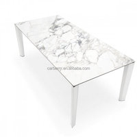 Table à manger Modèle italien 2021 Table à manger dans le mobilier de salle à manger Table à manger extensible en dalle de céramique