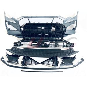 Pare-chocs en plastique pour <span class=keywords><strong>AUDI</strong></span> A6 2019-<span class=keywords><strong>2020</strong></span> Kit carrosserie Mise à niveau vers le style <span class=keywords><strong>RS6</strong></span> Kit carrosserie avec calandre ABS Becquet arrière Tuyaux d'échappement - Product Image 2