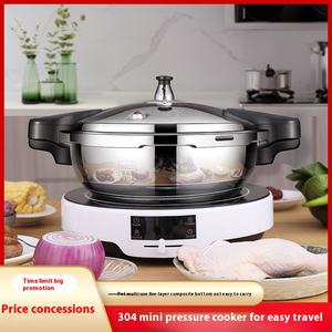 Mini <span class=keywords><strong>autocuiseur</strong></span> à usage domestique antidéflagrant en acier inoxydable épaissi compatible avec l'induction de gaz pour les aliments pour bébés - Product Image 3