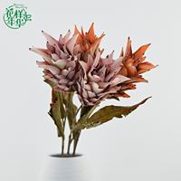Groothandel Kunstmatige Ananas Artisjok Bromeliah Bloem 60cm Tropische Bloemdecoratie voor Huis Bruiloft Feest Tafeldecoratie