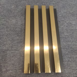 Panneau mural GARBON en WPC doré brillant, matériau de panneau sans éclats, revêtement en <span class=keywords><strong>film</strong></span> PVC, durée de vie de 30 ans, garantie de 5 ans, facile à installer - Product Image 3