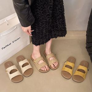 Sandalias de Verano 2026, Estilo Birkenstock, con Hebilla Metálica, Punta Abierta, Planas, para Playa y Vacaciones - Product Image 6