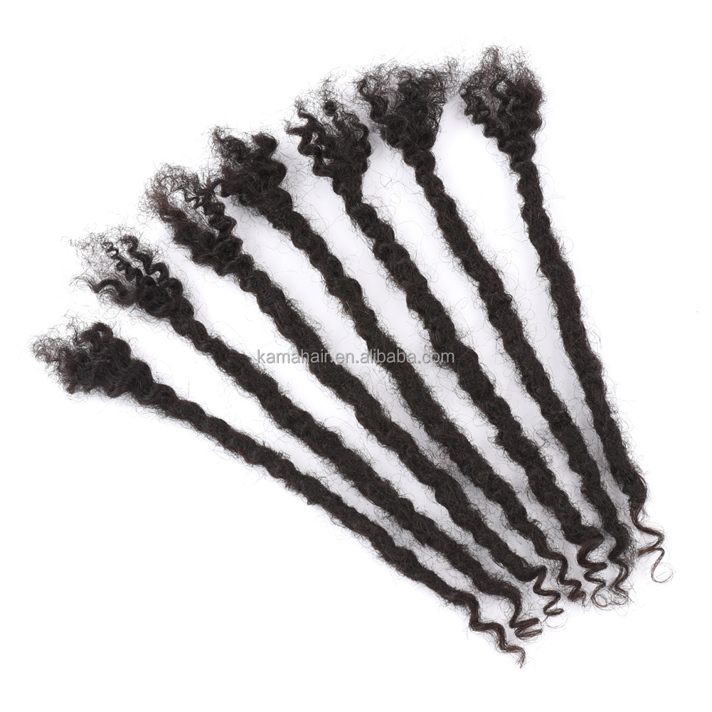Vast Hair Workshop Craft Detail 6 for KAMA Brazilian Hair Dreadlock 100% Virgin Remy Human Hair 0.4cm-0.8cm 1B/4/30# Color Texture Loc Extensions Curly Ends Women