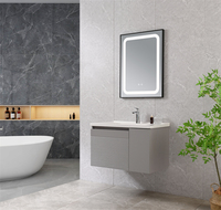 Meuble sous lavabo peint au design moderne Meuble-lavabo en MDF avec miroir à led