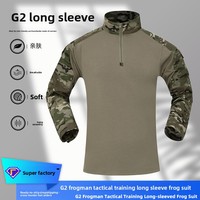 Combinaison de camouflage de style russe résistante à l'abrasion en coton mélangé et polyester, uniforme tactique, veste de sport d'extérieur pour hommes