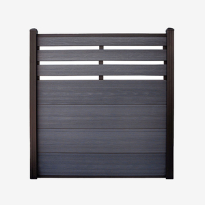 Panneau mural composite en bois WPC facile à nettoyer, moderne, pour cour et maison, clôture imperméable - Product Image 1