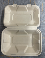 Conteneurs alimentaires multi-usages écologiques SINCERE de haute qualité 9*6 pouces, en bagasse de canne à sucre, jetables, type coquille