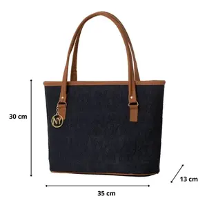 Bolso Tote de Mezclilla para Mujer Fana Avery M3809, Estilo Casual con Logotipo, para Uso Diario - Product Image 4