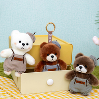 Vente en gros : Pendentif Ours Artistique 13 cm, Porte-clés en Peluche Créatif, Poupée en Peluche Douce, Cadeaux d'Anniversaire, Jouets en Peluche Ours Peintre