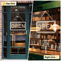 Nouveau produit : enseigne lumineuse LED ouverte, logo personnalisé, éclairage LED pour la décoration de magasins/entreprises