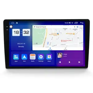 Android 12 chung màn hình cảm ứng GPS đài phát thanh tự động Stereo 9.5 inch Xe Video 2 DIN Car DVD Player với GPS navigation Scree