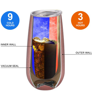 Direttamente dalla Fabbrica: Flûte da Champagne da 6oz - Basso MOQ e Servizi di Stampa Personalizzata Rapida in 3-5 Giorni - Product Image 3