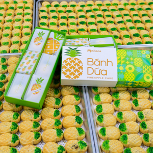 Wholesale Vani Butter Pineapple Cake Halal 6 Pcs in 200g Box Cookies Biscotti Ready to Use by an Thai Minh Vietnam Factory - Product Image 1