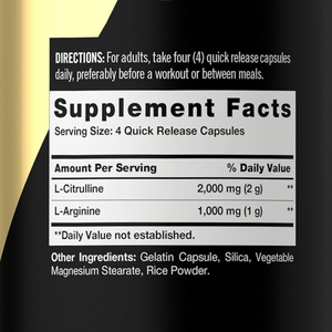 Nitrik oksit takviyesi l-arginin l-citrulline Malate <span class=keywords><strong>AAKG</strong></span> nitrik oksit kapsül Premium kas desteği için - Product Image 2