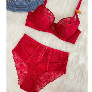 Lencería Sexy de Alta Calidad para Mujeres Maduras, Conjunto de Brasier y Panties Romántico con Encaje en Contraste, Corte Alto y Sensual - Product Image 6