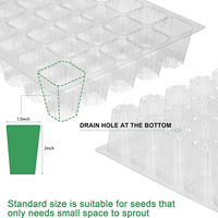 Mini propagateur plante graine plateau de démarrage serre humidité ventilé dômes Base Kit de jardinage avec matière plastique plateaux de semis