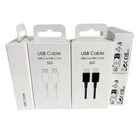 Cable de Carga Superrápida de 25w 3A, Cable de Datos USB C para Teléfono, Tipo C, para Samsung Galaxy S26 S25 S24 S23 S22, Más Vendido