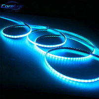 480 LEDs Sequenzielles RGBW IC LED-Band 24V 10MM PCB-Breite 17W/M Durchgehend Leuchtende Streifen für Architektonische Lineare Dekorationsbeleuchtung