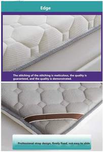 Colchón de Espuma Viscoelástica de Alta Densidad con Alivio de Presión, <span class=keywords><strong>Topper</strong></span> de Colchón de Gel, Muebles para Dormitorio - Product Image 3