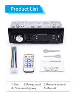 Autoradio 12v Fm 1 Din Lecteur DVD de bus 24v Audio Amplificateur de voiture 4 canaux Lecteur CD Tuner radio Lecteurs MP3 / MP4