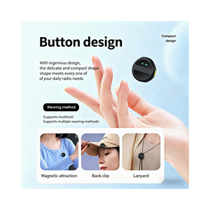 SX21 button magnetic <b>wireless</b> lavalier <b>microphone</b> with noise reduction and monitoring functions, compact and long-lasting - Product Image 3