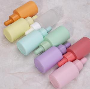 Trong kho màu 30 ml màu hồng màu xanh hổ phách Chai Thủy Tinh Nhỏ GiọT 30 ml thủy tinh huyết thanh Chai nhỏ giọt tinh dầu Chai nhỏ giọt - Product Image 4