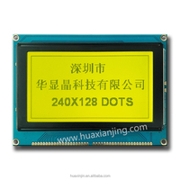 ODM OEM 240x128 Módulo de pantalla LCD STN gráfica Interfaz I2C Pantalla positiva PCB de pantalla blanca azul para electrónica integrada