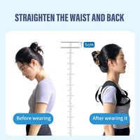 Redresseur de dos de soulagement de la douleur ajusté Sangles réglables Correcteur de posture de soutien compact
