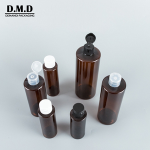 Wholesale Private Label 100ml Brown 150 ml 350ml <strong>500</strong> ml 10 oz Pet 250ml 8 oz Amber <strong>Plastic</strong> <strong>Bottle</strong> with Flip Top Cap - Product Image 6