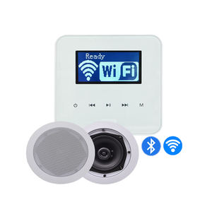 Système audio intelligent pour la maison PW230+CR525 Mini télécommande tactile à 2 canaux <span class=keywords><strong>Amplificateur</strong></span> mural 25W Ensemble de haut-parleurs de plafond pour Noël - Product Image 1