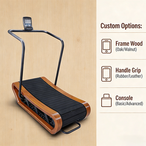 YLSY001PB6800-2 YLSY001PB6800-2 EPsonlove Wooden Curved Commercial Manual With <b>Foldable</b> Design and Speed Adjustment <b>Treadmill</b> Fo - Product Image 2