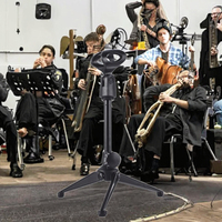 Trépied de levage de support de microphone à condensateur de bureau en direct de haute qualité avec pince pour instrument de musique