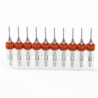 Jeu de forets miniatures de haute précision en acier au carbure de tungstène, finition oxyde noir, 38,1 mm, pour le perçage de cartes de circuits imprimés et de plastique