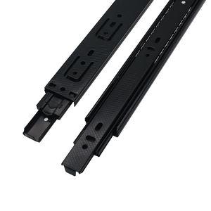 Meilleure vente Glissière de tiroir tampon à roulement à billes Rails télescopiques Glissières de tiroir à fermeture douce Glissières de tiroir <span class=keywords><strong>sous</strong></span> montage - Product Image 1