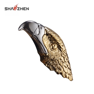 卸売カスタムイーグル炎ガスライターポータブル詰め替え可能なブタンシガレットライターパーティーの機会のためのプロモーションギフトのアイデア - Product Image 1